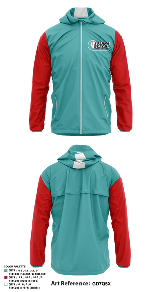 Windbreaker, Solana Beach Little League, Baseball, Teamtime, Team time, sublimation, custom sports apparel, team uniforms, spirit wear, spiritwear, sports uniforms, custom shirts, team store, custom team store, fundraiser sports, apparel fundraiser