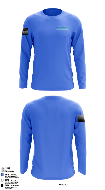 Abednego a Nalco Water Company 19939062 Long Sleeve Performance Shirt - 1