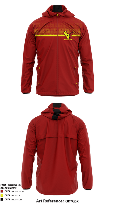 Hampton Cove Middle School 33906534 Windbreaker - 2
