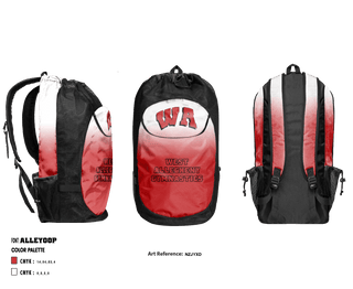 Gear Bag, West Allegheny High School Gymnastics, School Spirit Store, Teamtime, Team time, sublimation, custom sports apparel, team uniforms, spirit wear, spiritwear, sports uniforms, custom shirts, team store, custom team store, fundraiser sports, apparel fundraiser