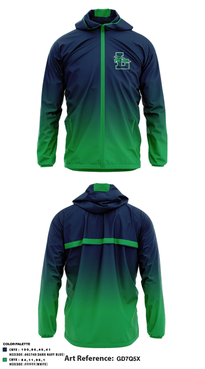 Leesville Road High School Tennis 89000735 Windbreaker - 1