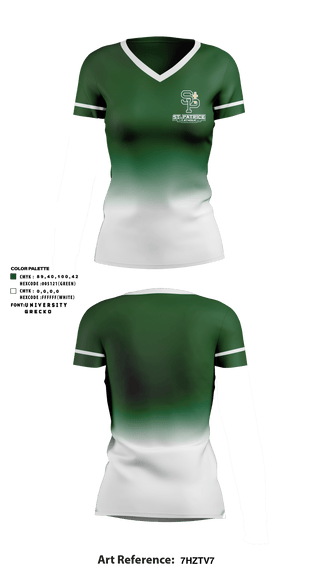 Women's Short Sleeve Vneck Shirt, St Patrick Catholic High School Tennis, Tennis, Teamtime, Team time, sublimation, custom sports apparel, team uniforms, spirit wear, spiritwear, sports uniforms, custom shirts, team store, custom team store, fundraiser sports, apparel fundraiser