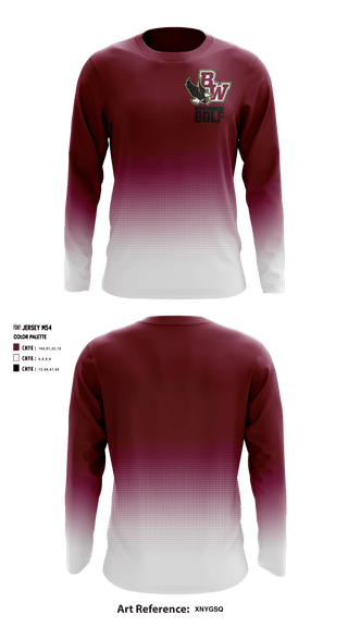 Long Sleeve Performance Shirt, Bishop Watterson High School Golf, Golf, Teamtime, Team time, sublimation, custom sports apparel, team uniforms, spirit wear, spiritwear, sports uniforms, custom shirts, team store, custom team store, fundraiser sports, apparel fundraiser