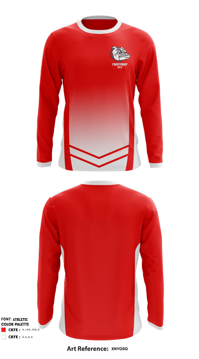 Frostproof High School Golf 61398851 Long Sleeve Performance Shirt - 1