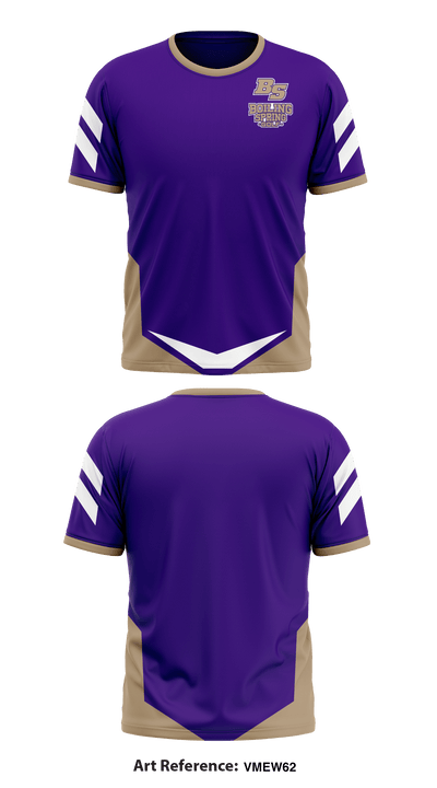 Boiling Springs Golf 35639333 Short Sleeve Performance Shirt - 1