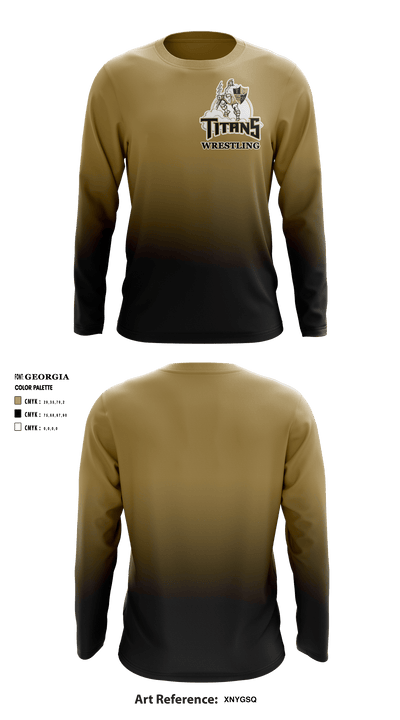 Treasure Coast Titans 33614318 Long Sleeve Performance Shirt - 1
