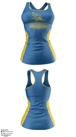 Tank Top, California State University Bakersfield Cheer, School Spirit Store, Teamtime, Team time, sublimation, custom sports apparel, team uniforms, spirit wear, spiritwear, sports uniforms, custom shirts, team store, custom team store, fundraiser sports, apparel fundraiser