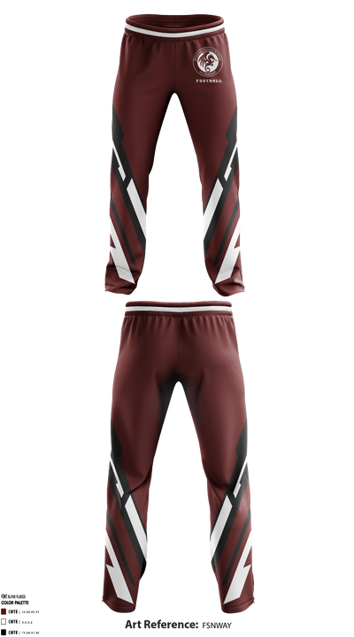 Durham Middle School Football 25146263 Sweatpants - 1