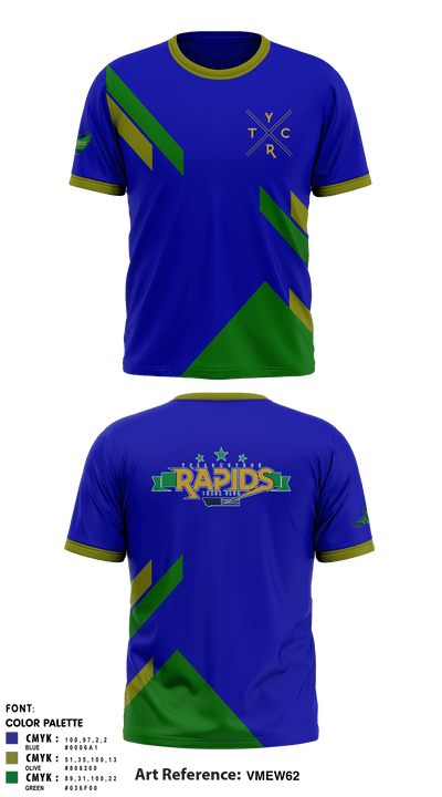 Yellowstone Rapids Track 62906431 Short Sleeve Performance Shirt - 1