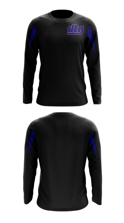 Downtown Giants Youth Football 68980247 Long Sleeve Performance Shirt - 5