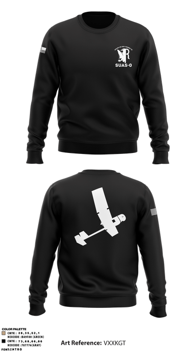 332 AEW / 332 ESFS 20613059 Crew Neck Sweatshirt - 2