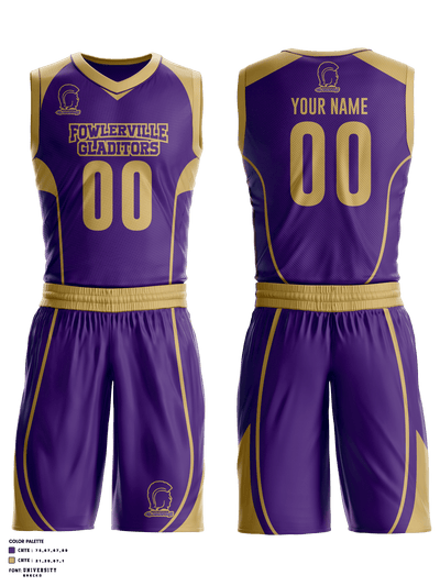 Fowlerville Basketball 79813988 Basketball Uniform - 1