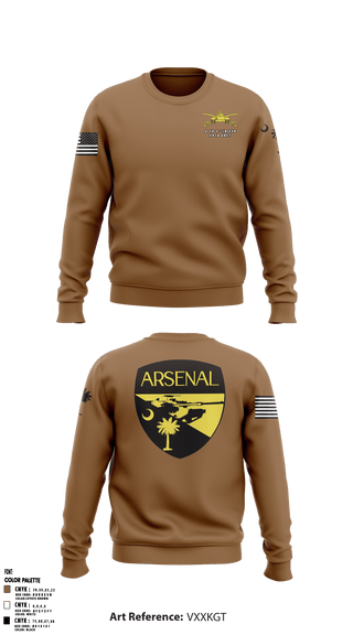 Crew Neck Sweatshirt, Arsenal company, Army, Teamtime, Team time, sublimation, custom sports apparel, team uniforms, spirit wear, spiritwear, sports uniforms, custom shirts, team store, custom team store, fundraiser sports, apparel fundraiser