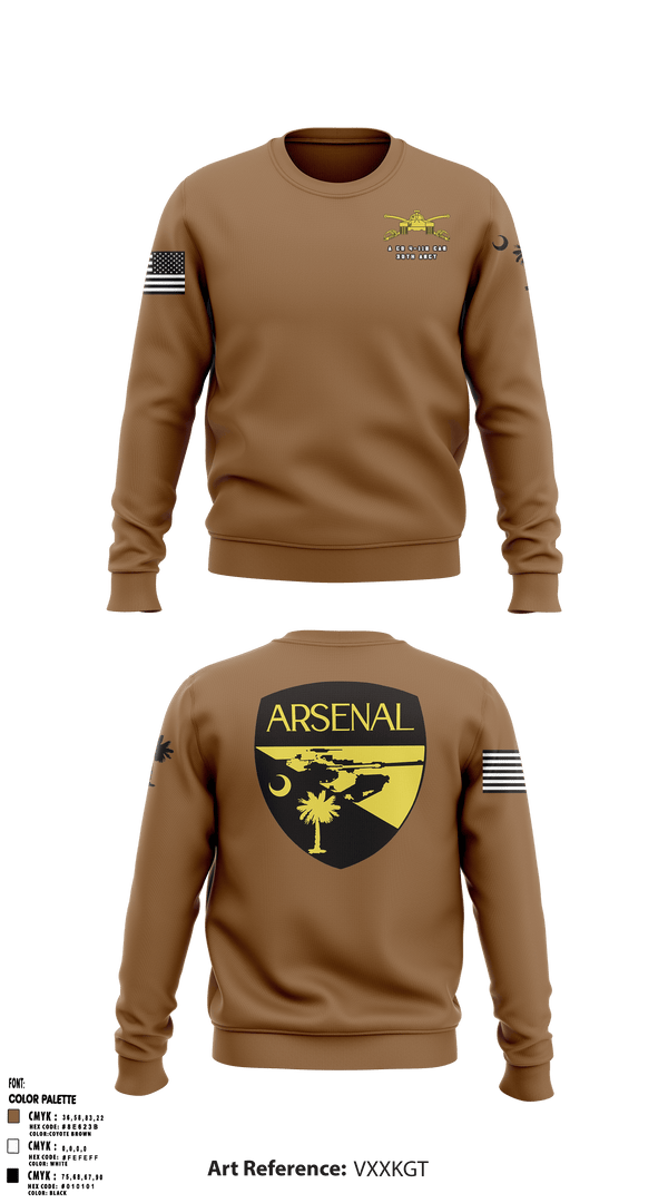 Crew Neck Sweatshirt, Arsenal company, Army, Teamtime, Team time, sublimation, custom sports apparel, team uniforms, spirit wear, spiritwear, sports uniforms, custom shirts, team store, custom team store, fundraiser sports, apparel fundraiser