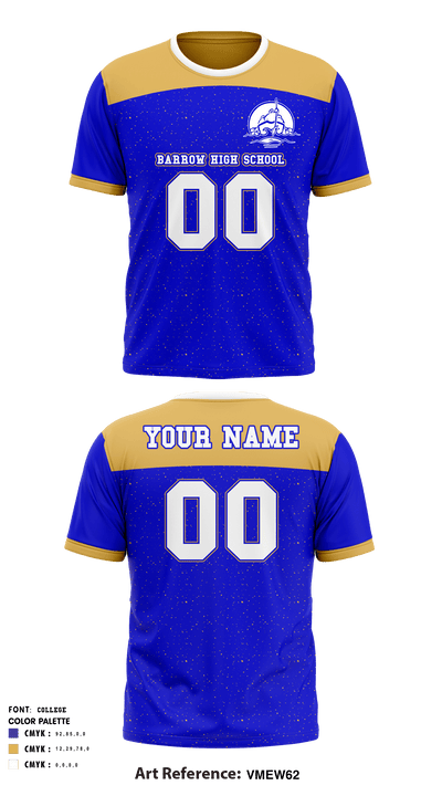 Barrow High School football 80712428 Short Sleeve Performance Shirt - 2