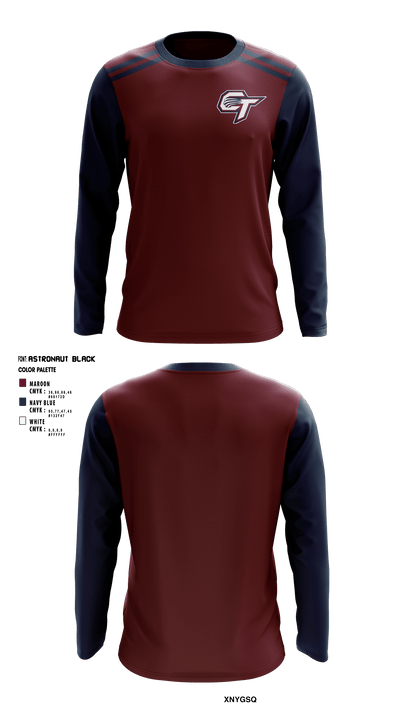 Cherokee Trail High School 84677483 Long Sleeve Performance Shirt - 1