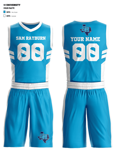 Sam Rayburn High School Basketball 55043972 Basketball Uniform - 1