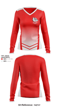 Frostproof High School Golf 61398851 Women's Long Sleeve V-neck Shirt - 1