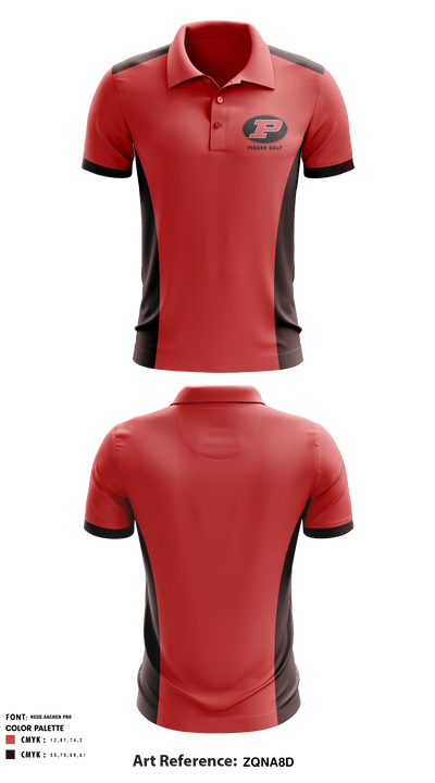 Pisgah high school 44927683 Short Sleeve Performance Polo - 1