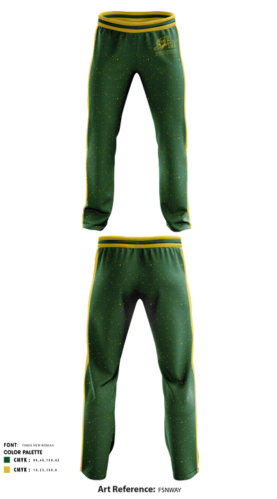 Baton Rouge Magnet High School Gymnastics 22417261 Sweatpants - 1