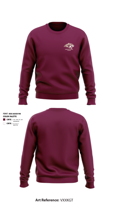 Lakeville South High School Lacrosse 8707238 Crew Neck Sweatshirt - 2
