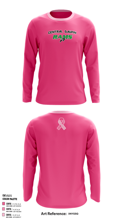 Central Dauphin High School 1836576 Long Sleeve Performance Shirt - 3
