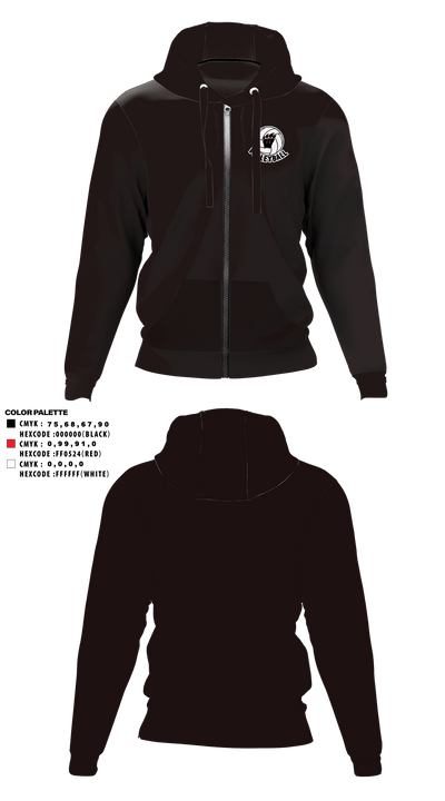 Weaver Bearcats 51461610 Zip Hoodie - 1