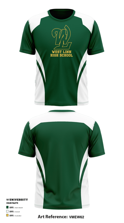 West Linn High School Cheer 56753773 Short Sleeve Performance Shirt - 1