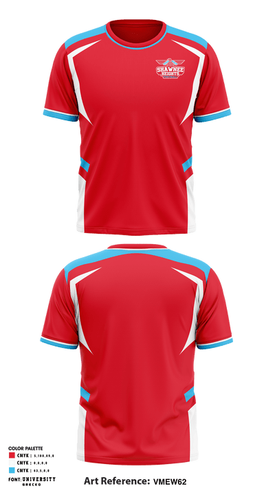 Shawnee Heights High School Football 16816052 Short Sleeve Performance Shirt - 2