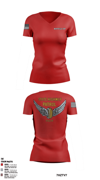 Women's Short Sleeve Vneck Shirt, , Police, Teamtime, Team time, sublimation, custom sports apparel, team uniforms, spirit wear, spiritwear, sports uniforms, custom shirts, team store, custom team store, fundraiser sports, apparel fundraiser