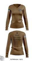 Fox company 2/104th avn 96762502 Women's Long Sleeve V-neck Shirt - 3