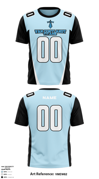 Short Sleeve Performance Shirt, Van Cortlandt Titans, Football, Teamtime, Team time, sublimation, custom sports apparel, team uniforms, spirit wear, spiritwear, sports uniforms, custom shirts, team store, custom team store, fundraiser sports, apparel fundraiser