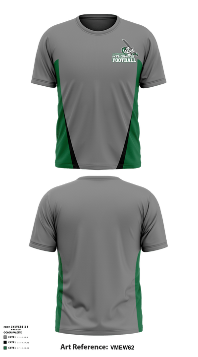Waterbury Knights Football & Cheer 25806965 Short Sleeve Performance Shirt - 3