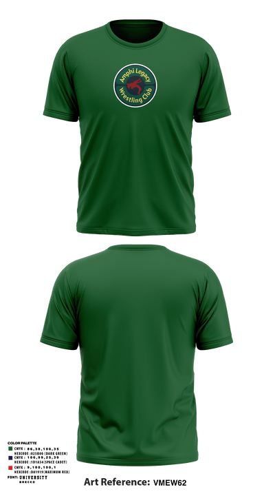 Amphi Legacy Wrestling Club 71655946 Short Sleeve Performance Shirt - 3