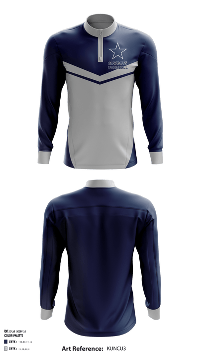 Sugar Land Cowboys Football 95185260 Quarter Zip Jacket - 1