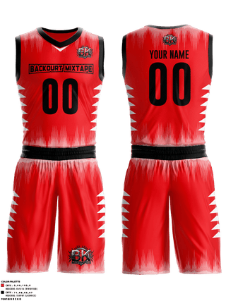 Basketball Uniform, Backourt Mixtapes, Men's Basketball, Teamtime, Team time, sublimation, custom sports apparel, team uniforms, spirit wear, spiritwear, sports uniforms, custom shirts, team store, custom team store, fundraiser sports, apparel fundraiser