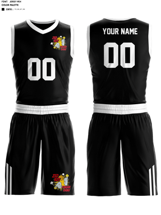 Basketball Uniform, Zed Key Finger Guns, Men's Basketball, Teamtime, Team time, sublimation, custom sports apparel, team uniforms, spirit wear, spiritwear, sports uniforms, custom shirts, team store, custom team store, fundraiser sports, apparel fundraiser