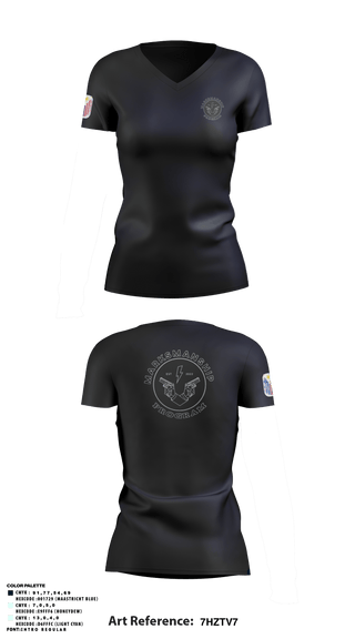 Women's Short Sleeve Vneck Shirt, , Police, Teamtime, Team time, sublimation, custom sports apparel, team uniforms, spirit wear, spiritwear, sports uniforms, custom shirts, team store, custom team store, fundraiser sports, apparel fundraiser