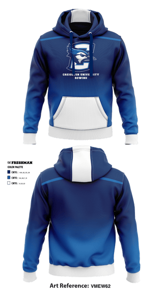 Hoodie, Creighton University Rowing, School Spirit Store, Teamtime, Team time, sublimation, custom sports apparel, team uniforms, spirit wear, spiritwear, sports uniforms, custom shirts, team store, custom team store, fundraiser sports, apparel fundraiser