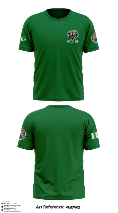 13th MEU 13420129 Short Sleeve Performance Shirt - 1