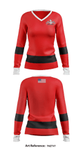 Bella Vista High School softball 97622292 Women's Long Sleeve V-neck Shirt - 1
