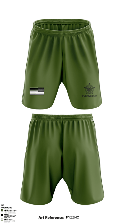 RCSO Fugitive Unit 51311799 Athletic Shorts With Pockets - 2
