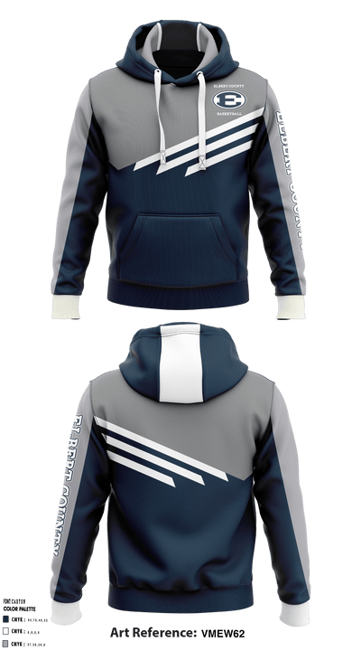 Elbert County High School Basketball 7495587 Hoodie - 1