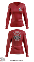 1-32IN Scouts 39715808 Women's Long Sleeve V-neck Shirt - 3
