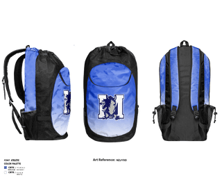 Gear Bag, Medford High School Lacrosse, Men's Lacrosse, Teamtime, Team time, sublimation, custom sports apparel, team uniforms, spirit wear, spiritwear, sports uniforms, custom shirts, team store, custom team store, fundraiser sports, apparel fundraiser