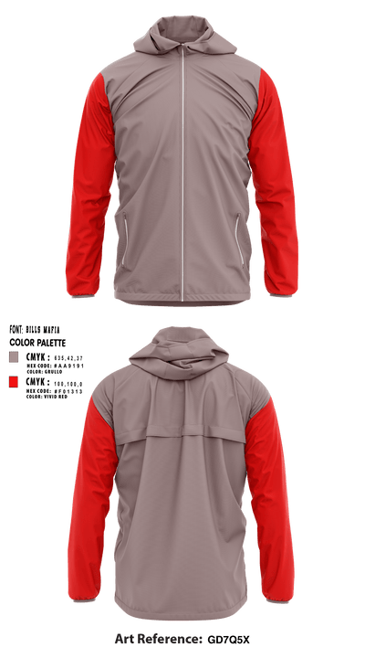 Stafford Baseball League 72961022 Windbreaker - 1