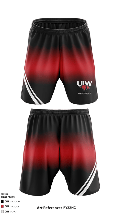 UIW Golf 52916961 Athletic Shorts With Pockets - 1