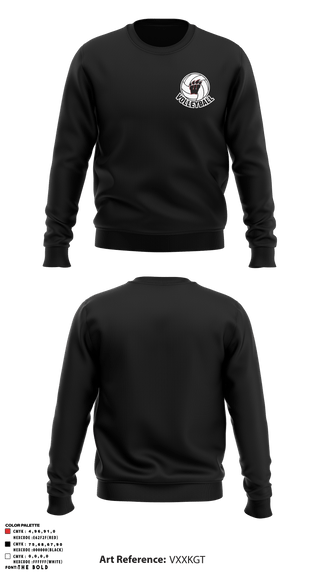 Crew Neck Sweatshirt, Weaver Bearcats, Women's Volleyball, Teamtime, Team time, sublimation, custom sports apparel, team uniforms, spirit wear, spiritwear, sports uniforms, custom shirts, team store, custom team store, fundraiser sports, apparel fundraiser