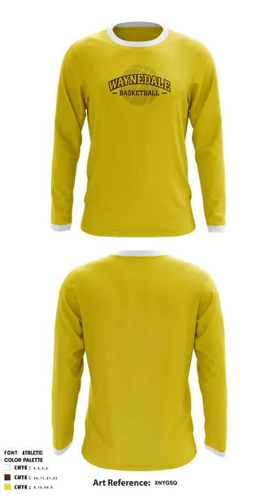Waynedale High School Basketball 66944110 Long Sleeve Performance Shirt - 5