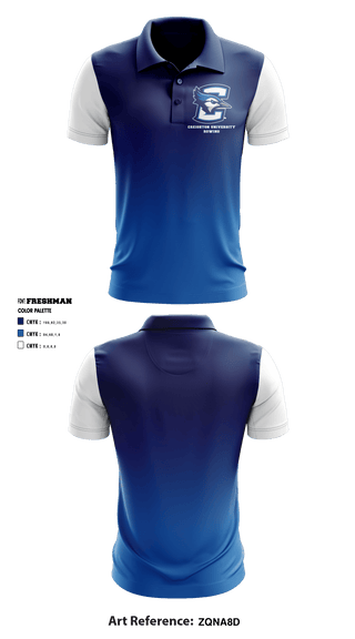 Short Sleeve Performance Polo, Creighton University Rowing, School Spirit Store, Teamtime, Team time, sublimation, custom sports apparel, team uniforms, spirit wear, spiritwear, sports uniforms, custom shirts, team store, custom team store, fundraiser sports, apparel fundraiser